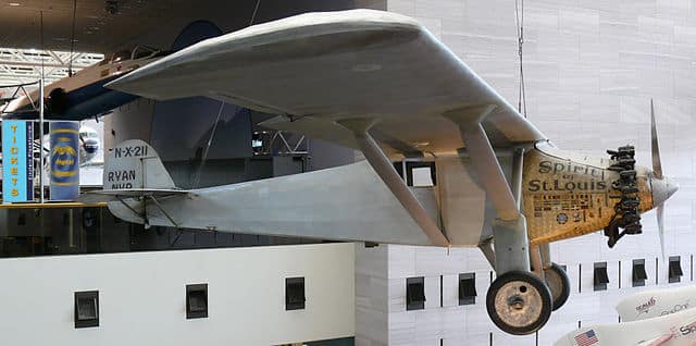 Charles Lindbergh Flugzeug "Spirit of St. Louis", mit welchem er den Atlantik überquerte.